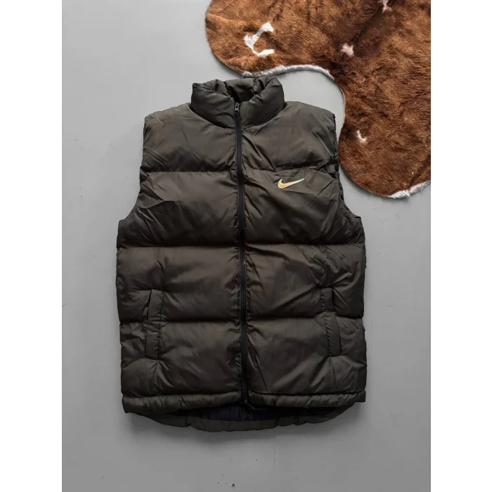 Haki NK Back Logo Unisex Oversize Mont