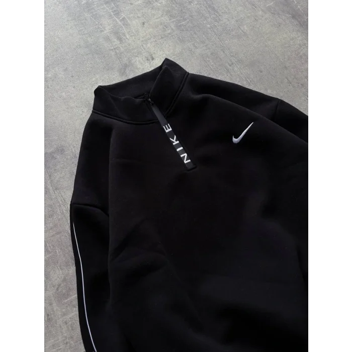 Siyah NK Kol Biyeli Unisex Oversize Sweat