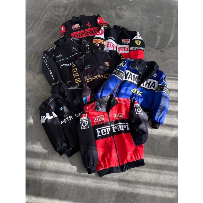 Mavi Yamaha İçi Astarlı Bumber Ceket