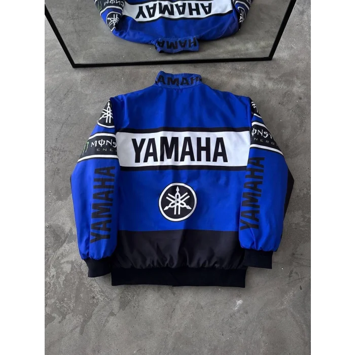 Mavi Yamaha İçi Astarlı Bumber Ceket