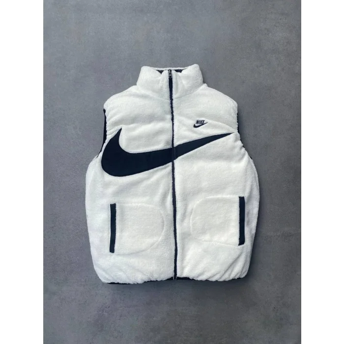 Siyah Oversize Unisex Çift Taraflı Yelek