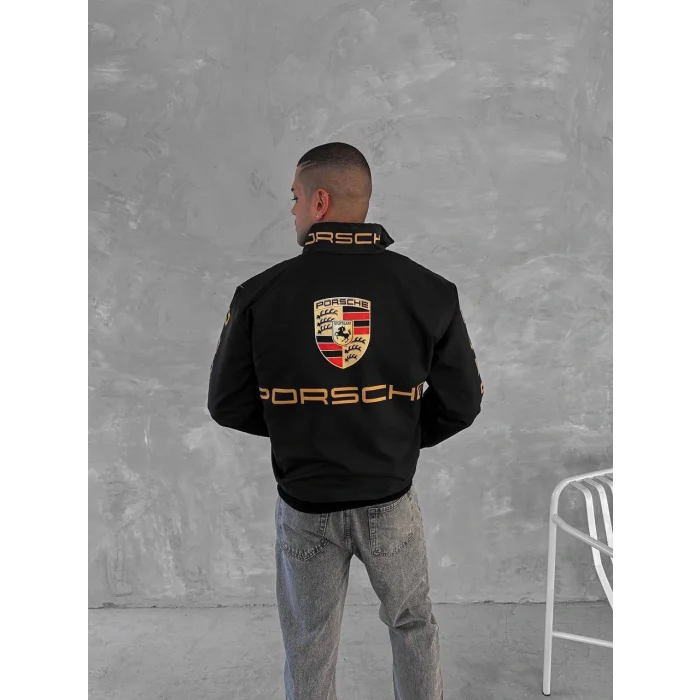 Siyah Porsche İçi Astarlı Bumber Ceket