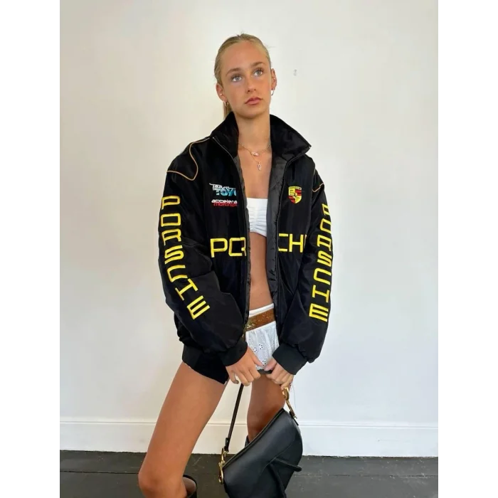 Siyah Porsche İçi Astarlı Bumber Ceket