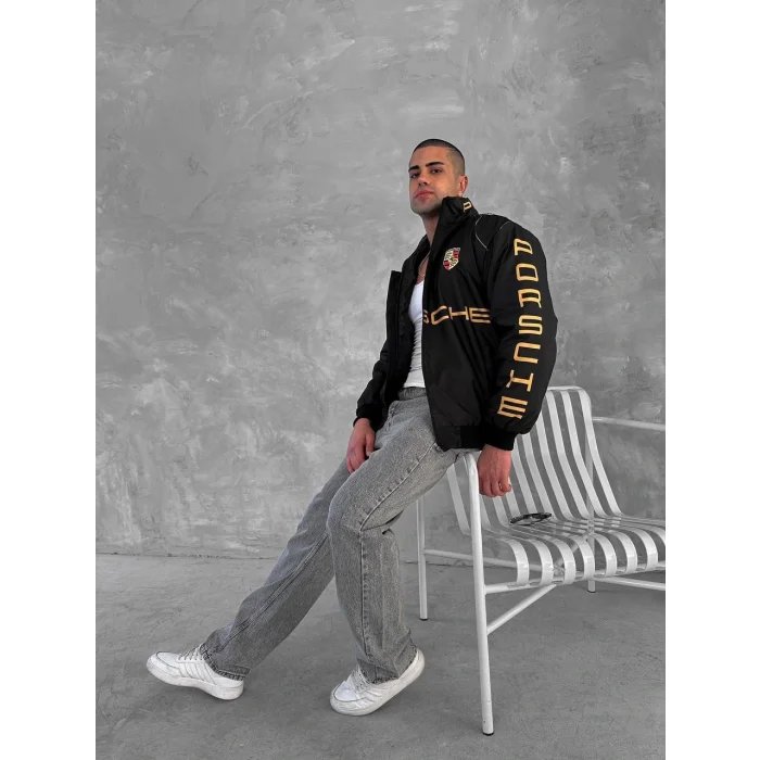 Siyah Porsche İçi Astarlı Bumber Ceket