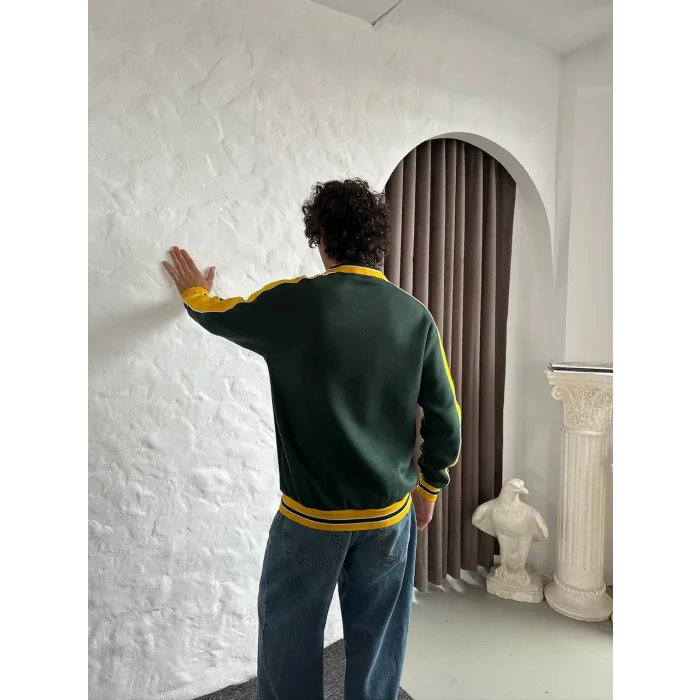 Yeşil Brasil Polo Yaka Unisex Oversize Sweat