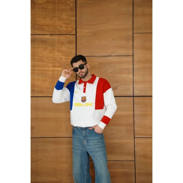 Beyaz FCB Unisex Oversize Sweat