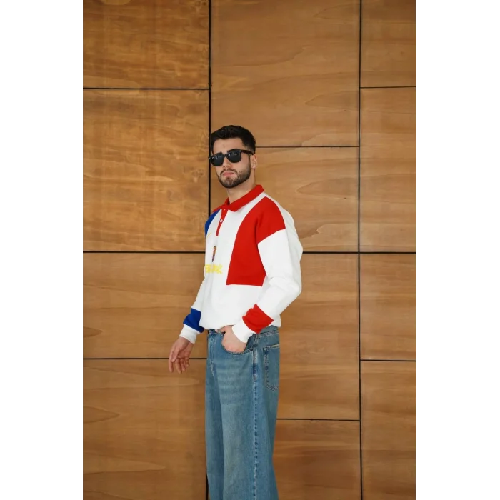 Beyaz FCB Unisex Oversize Sweat