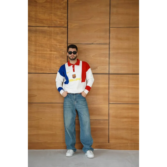 Beyaz FCB Unisex Oversize Sweat