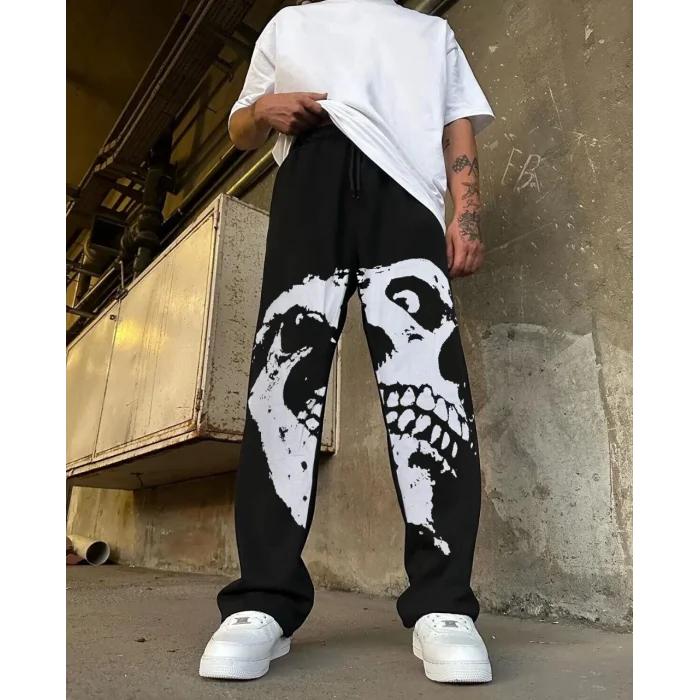 Siyah Kuru Kafa Oversize Eşofman