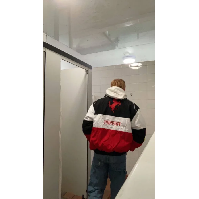 Beyaz Ferrari İçi Astarlı Bumber Ceket