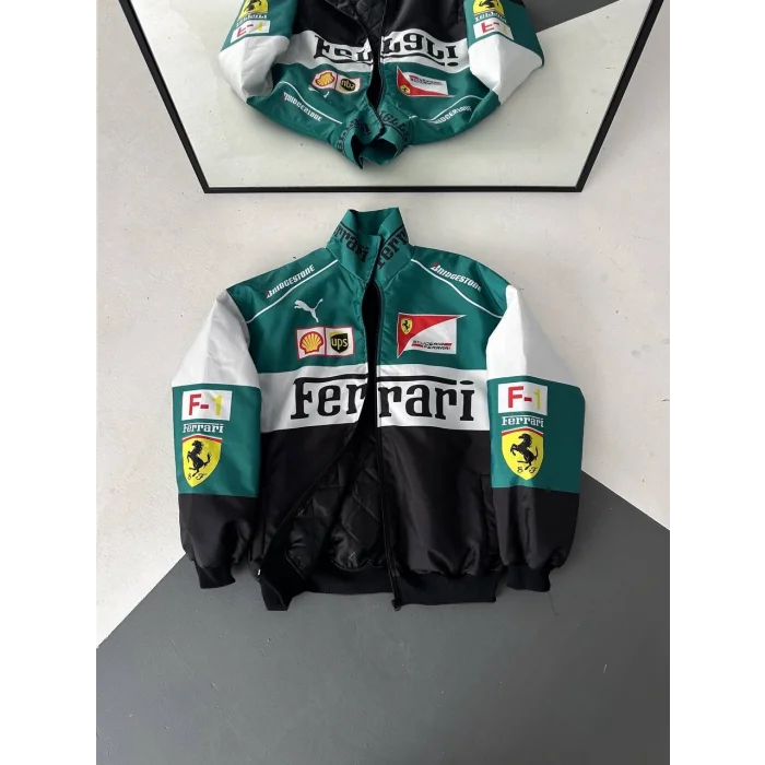 Yeşil Ferrari İçi Astarlı Bumber Ceket
