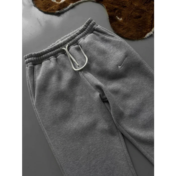 Gri NK Biyeli Unisex Oversize Eşofman