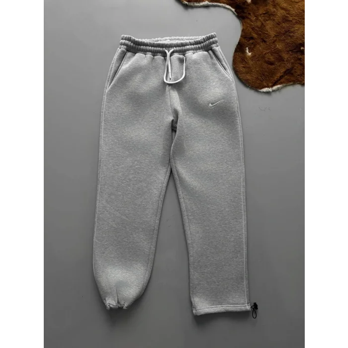 Gri NK Biyeli Unisex Oversize Eşofman