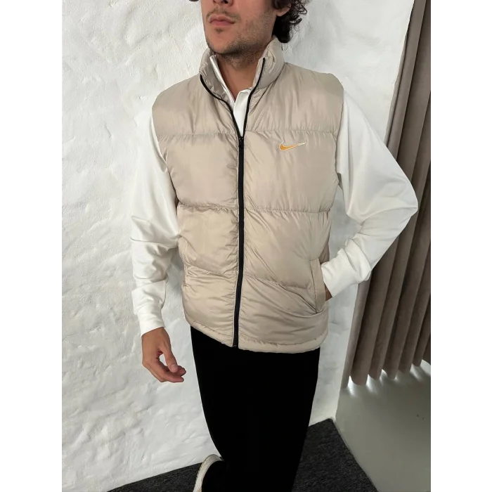 Krem NK Back Logo Unisex Oversize Mont