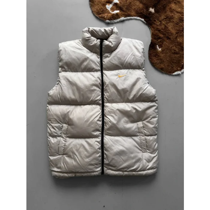 Krem NK Back Logo Unisex Oversize Mont