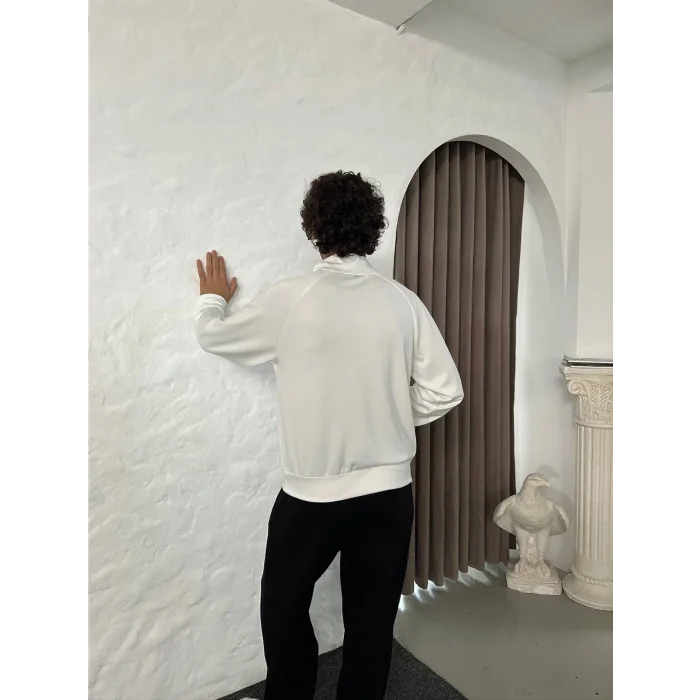 Beyaz NK Basic Unisex Oversize Sweat