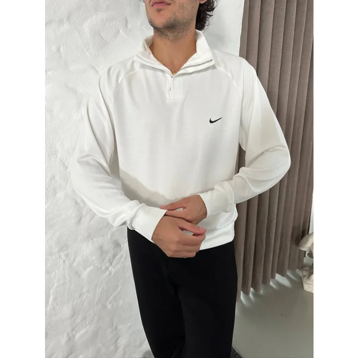 Beyaz NK Basic Unisex Oversize Sweat