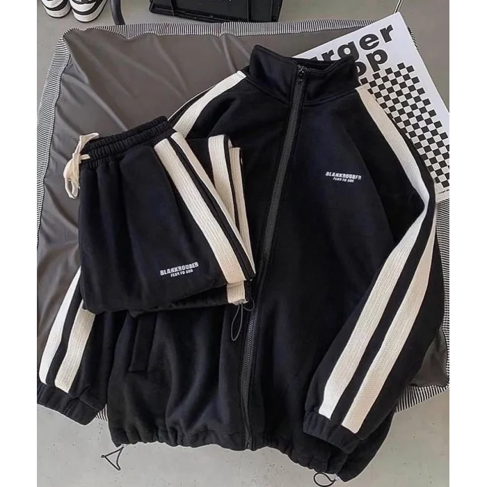 Siyah Blankrouber Oversize Eşofman Takımı