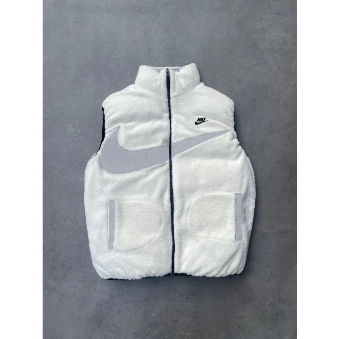 Gri Oversize Unisex Çift Taraflı Yelek