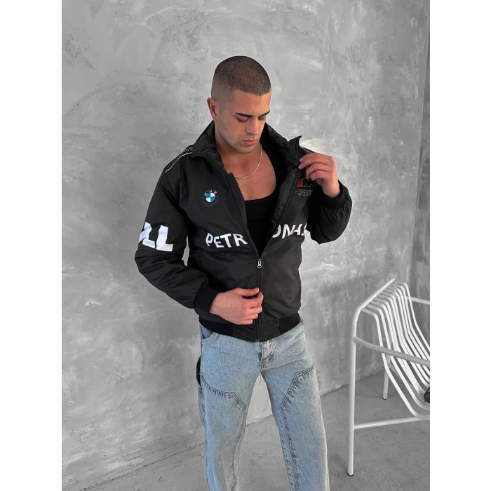 Siyah BMW İçi Astarlı Bumber Ceket