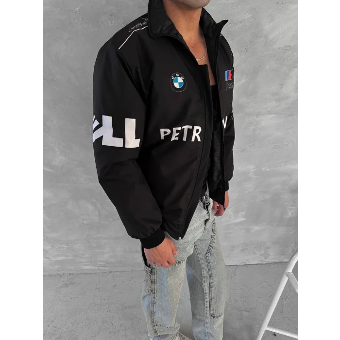 Siyah BMW İçi Astarlı Bumber Ceket