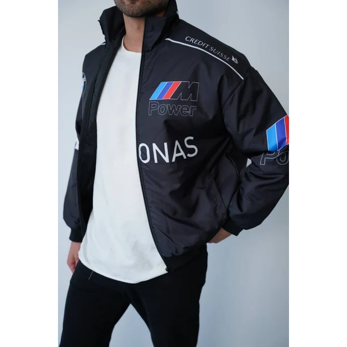 Siyah BMW İçi Astarlı Bumber Ceket