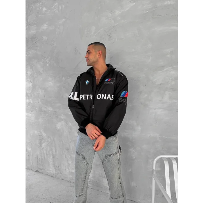 Siyah BMW İçi Astarlı Bumber Ceket