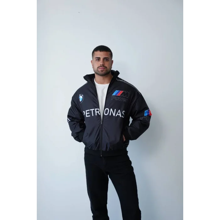 Siyah BMW İçi Astarlı Bumber Ceket