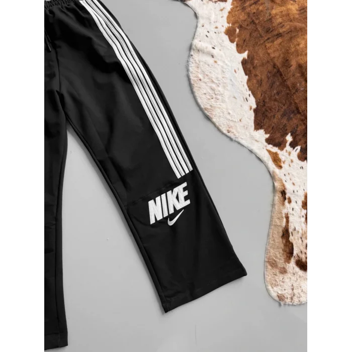 Siyah NK 4 Şeritli Oversize Eşofman