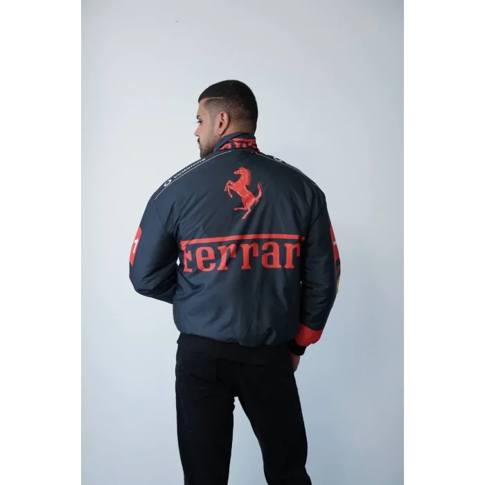 Siyah Ferrari İçi Astarlı Bumber Ceket