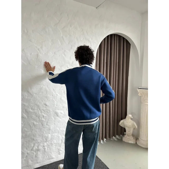 Mavi Brasil Polo Yaka Unisex Oversize Sweat