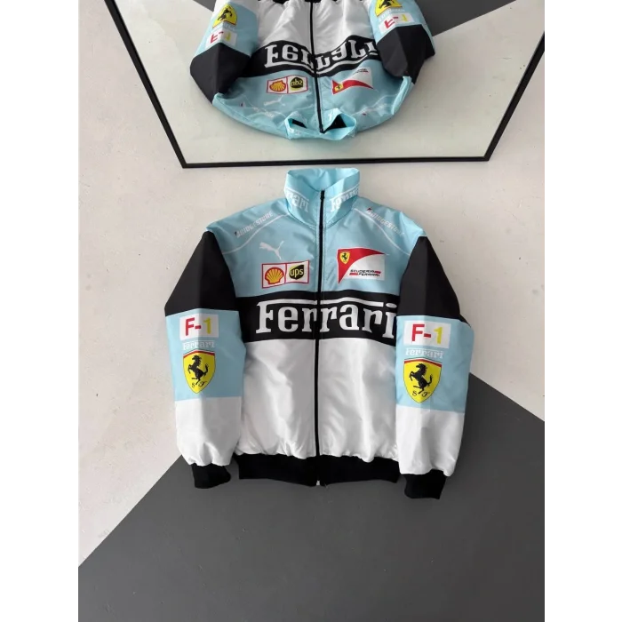 Mavi Ferrari İçi Astarlı Bumber Ceket