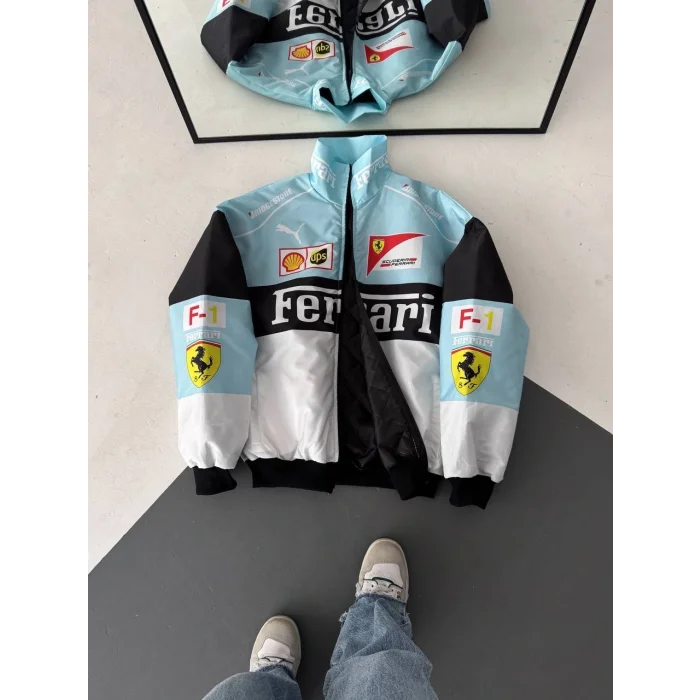 Mavi Ferrari İçi Astarlı Bumber Ceket