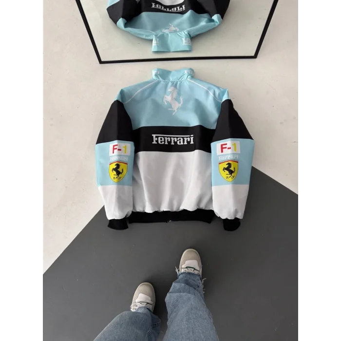 Mavi Ferrari İçi Astarlı Bumber Ceket