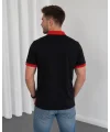 Siyah Türkiye Polo Yaka Unisex Oversize Tshirt