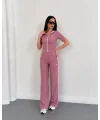 Pembe Alo Çift Şeritli Modal İkili Takım