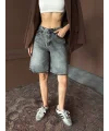 Antrasit Street One Baggy Kot Şort