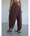 Kahve Oysho Modal Kumaş Şalvar Pantolon