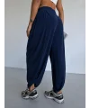 Lacivert Oysho Modal Kumaş Şalvar Pantolon