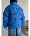 Mavi NK Oversize Unisex Çift Taraflı Mont