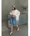 Mavi Street One Baggy Kot Şort