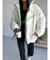 Mint Yeşil NK Oversize Unisex Çift Taraflı Mont