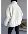 Mint Yeşil NK Oversize Unisex Çift Taraflı Mont