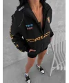 Porsche İçi astarlı Unisex Bomber Ceket