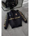 Porsche İçi astarlı Unisex Bomber Ceket