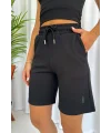 Siyah Oysho Modal Kumaş Şort