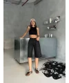 Siyah Street One Baggy Kot Şort