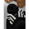Siyah ADD Omuz Şeritli Kapşonlu Unisex Oversize Sweat