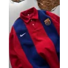 Kırmızı FCB Polo Yaka Unisex Oversize Sweat