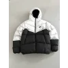 Gri NK Unisex Kapşonlu Şime Mont